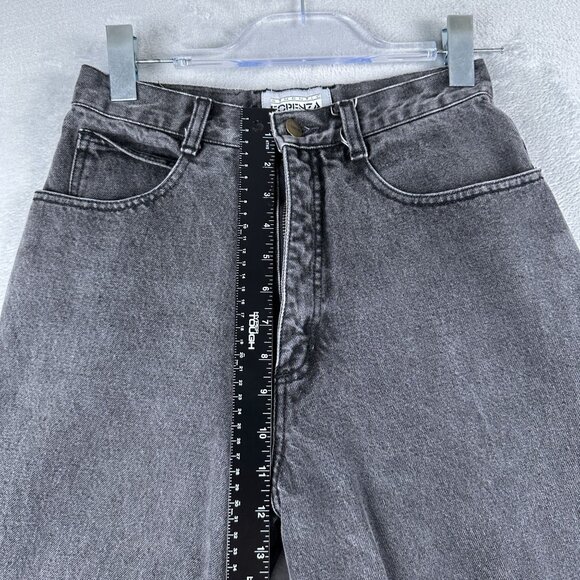 Forenza Mom Jeans Womens Size 10 High Rise Charcoal Wash 100% Cotton Black - Picture 10 of 12